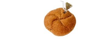 pipe made out of a round bun